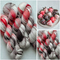 Handgefärbte Wolle, 100g, Sockenwolle, Merinowolle, 6-fach. hand-dyed sock yarn