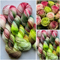 Handgefärbte Wolle, 100g, Sockenwolle, Merinowolle, 4-fach. hand-dyed sock yarn