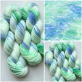 Handgefärbte Wolle, 100g, Sockenwolle, Merinowolle, 6-fach. hand-dyed sock yarn