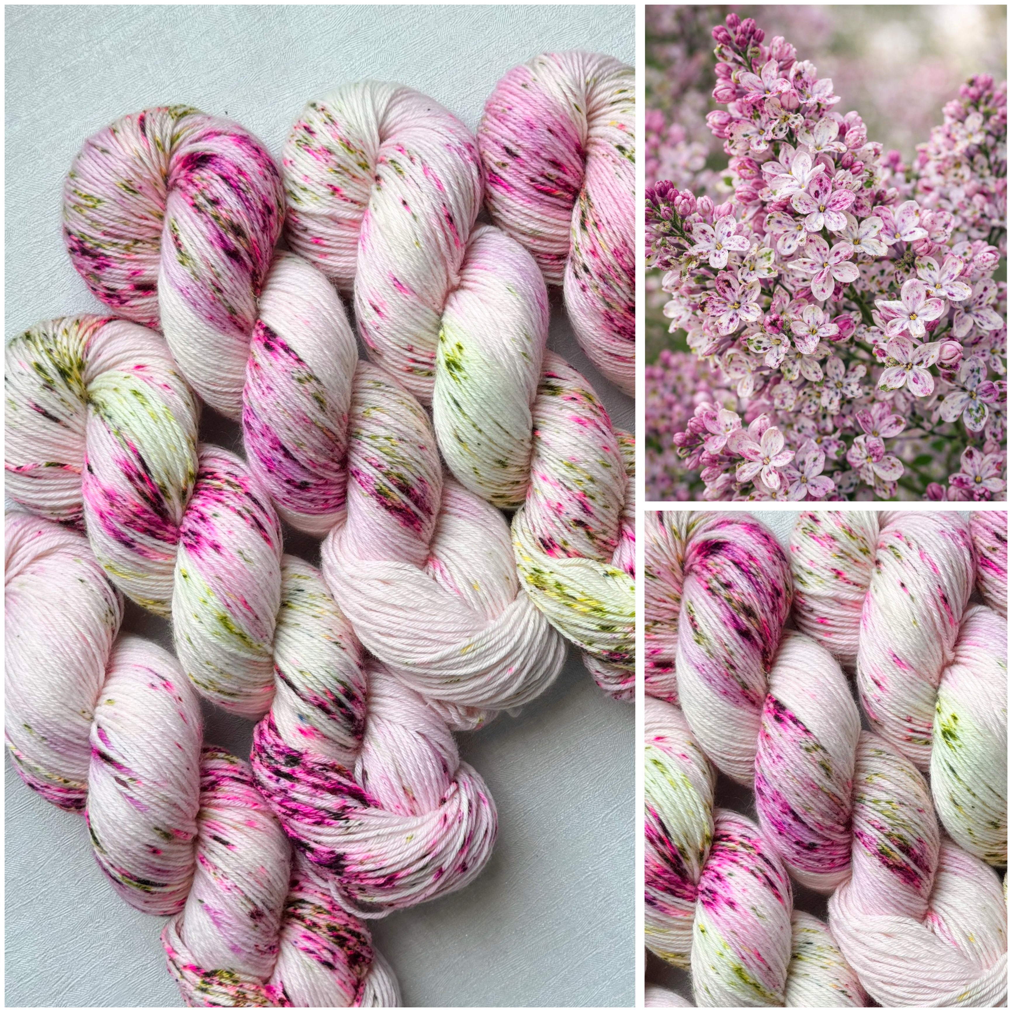 Handgefärbte Wolle, 100g, Sockenwolle, Merinowolle, 6-fach. hand-dyed sock yarn