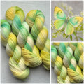 Handgefärbte Wolle, 100g, Sockenwolle, Merinowolle, 4-fach. hand-dyed sock yarn