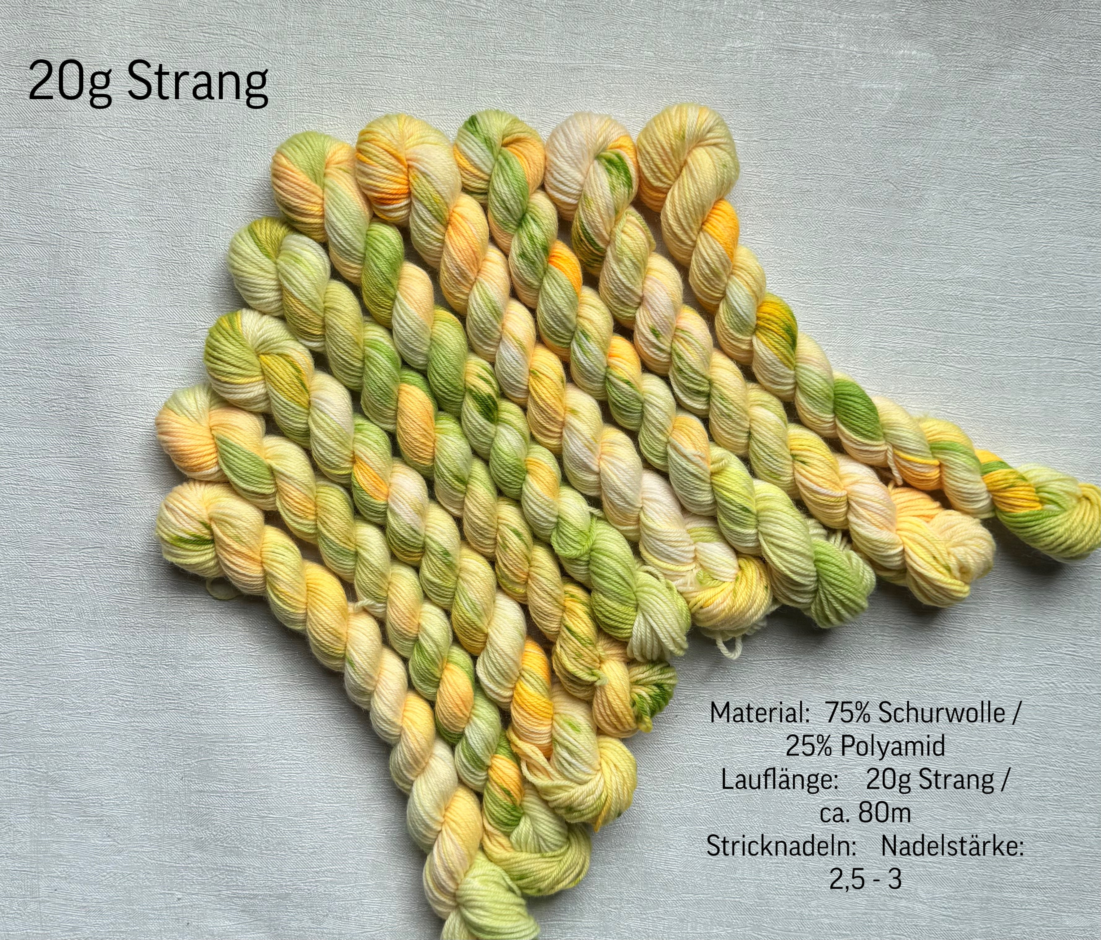 Handgefärbte Wolle, Sockenwolle, Merinowolle, 4-fach. hand-dyed sock yarn