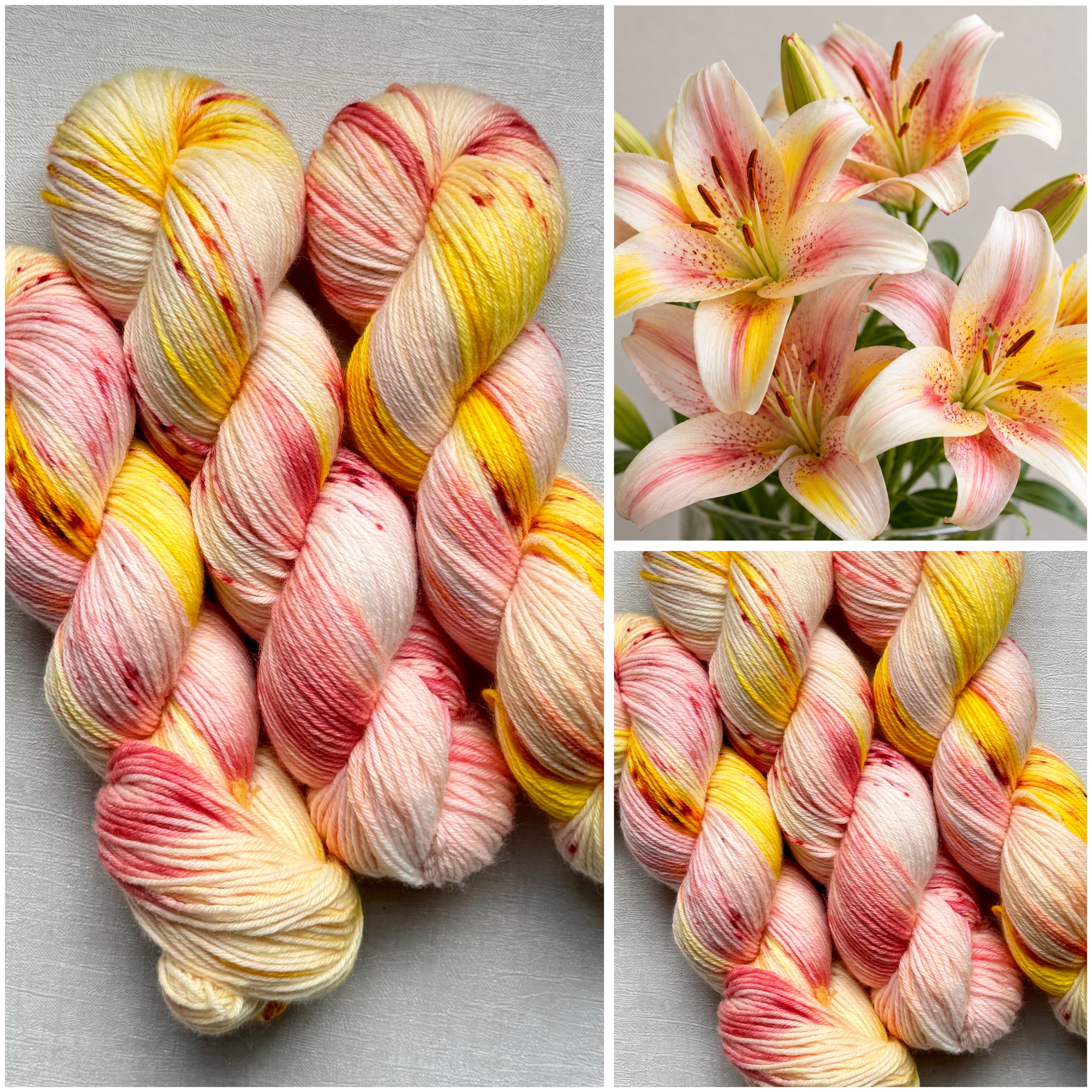 Handgefärbte Wolle, 100g, Sockenwolle, Merinowolle, 6-fach. hand-dyed sock yarn