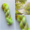 Handgefärbte Wolle, 100g, Sockenwolle, Merinowolle, 6-fach. hand-dyed sock yarn