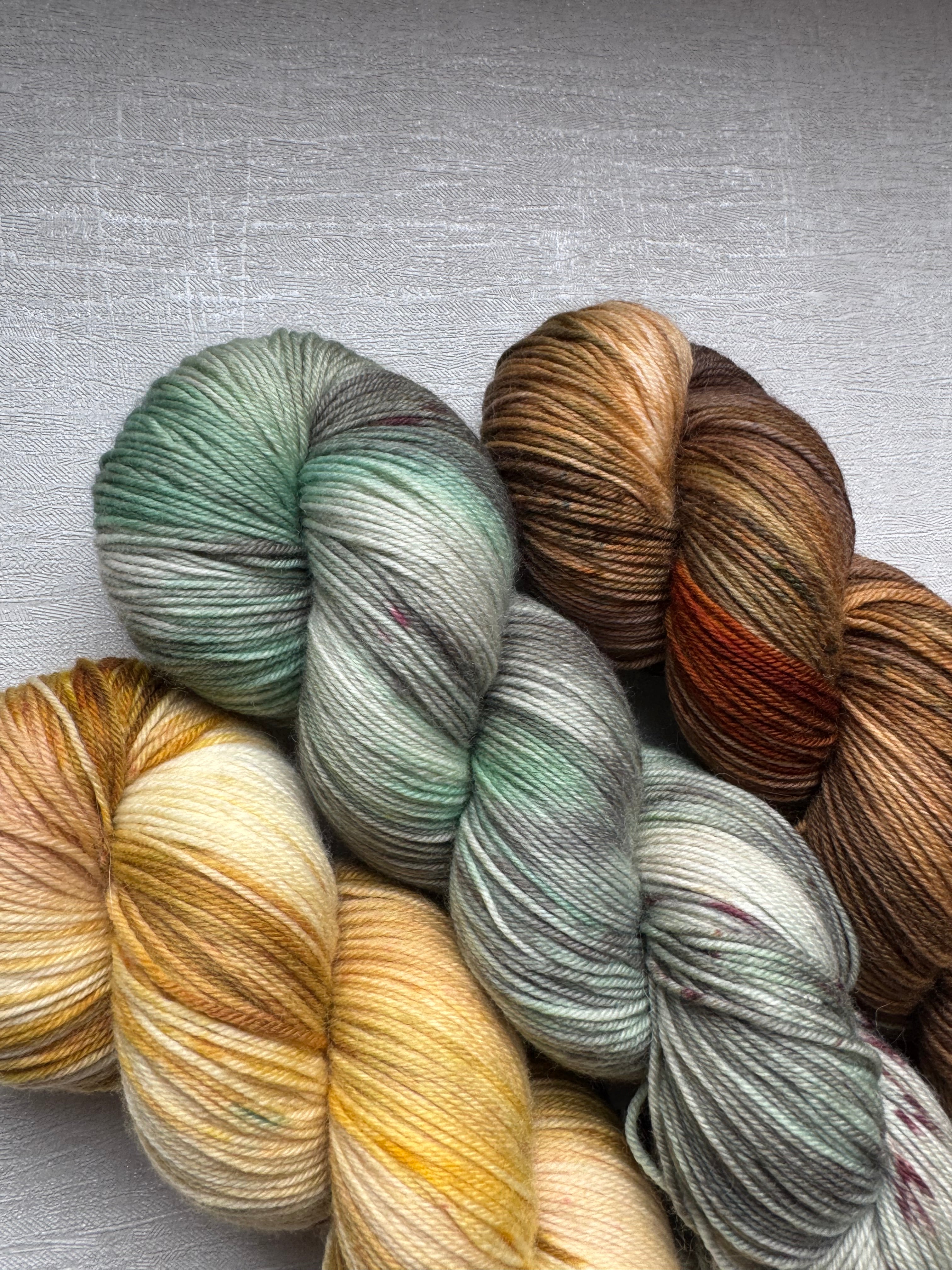 B-Ware Set -Handgefärbte Wolle|75% Merino, 25% Polyamid
