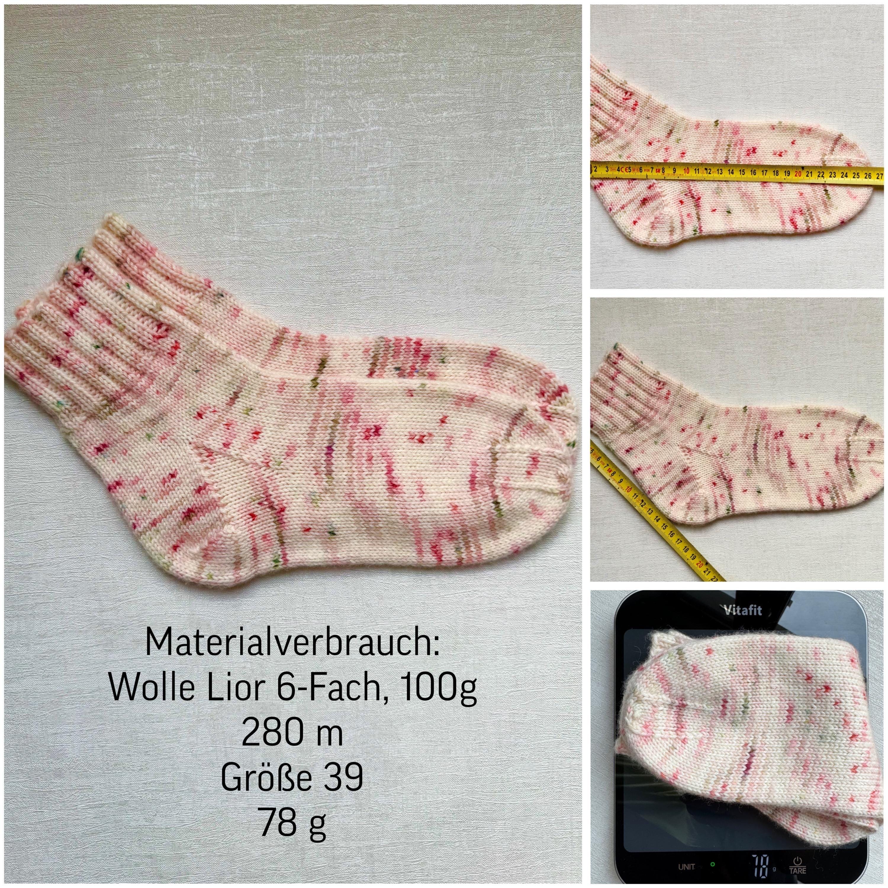 Handgefärbte Merino Sockenwolle 100g, 6-fach | Hand Dyed Merino Sock Yarn | Fingering Weight Yarn