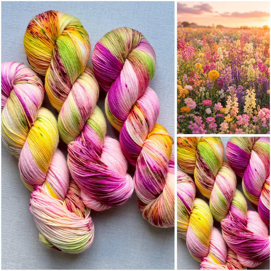 Handgefärbte Merino Sockenwolle 100g, 4-fach | Hand Dyed Merino Sock Yarn | Fingering Weight Yarn