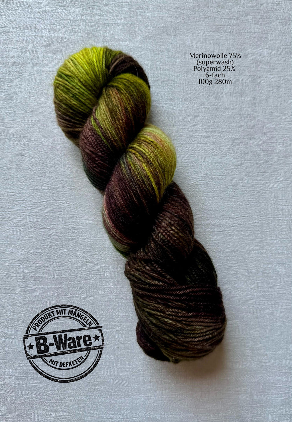 Handgefärbte Merino Sockenwolle 100g, 6-fach | Hand Dyed Merino Sock Yarn | Fingering Weight Yarn