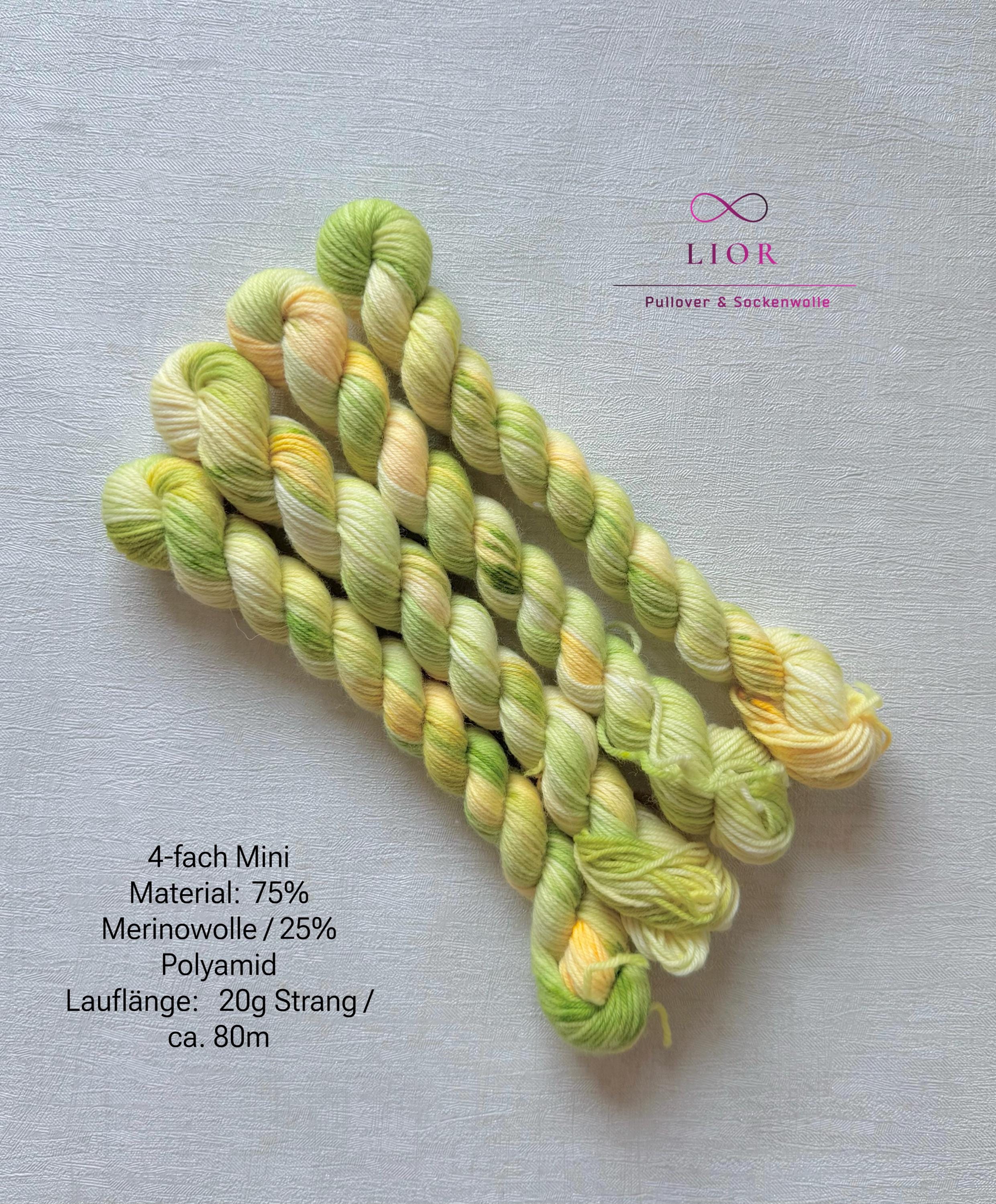 Handgefärbte Wolle, Sockenwolle, Merinowolle, 4-fach. hand-dyed sock yarn