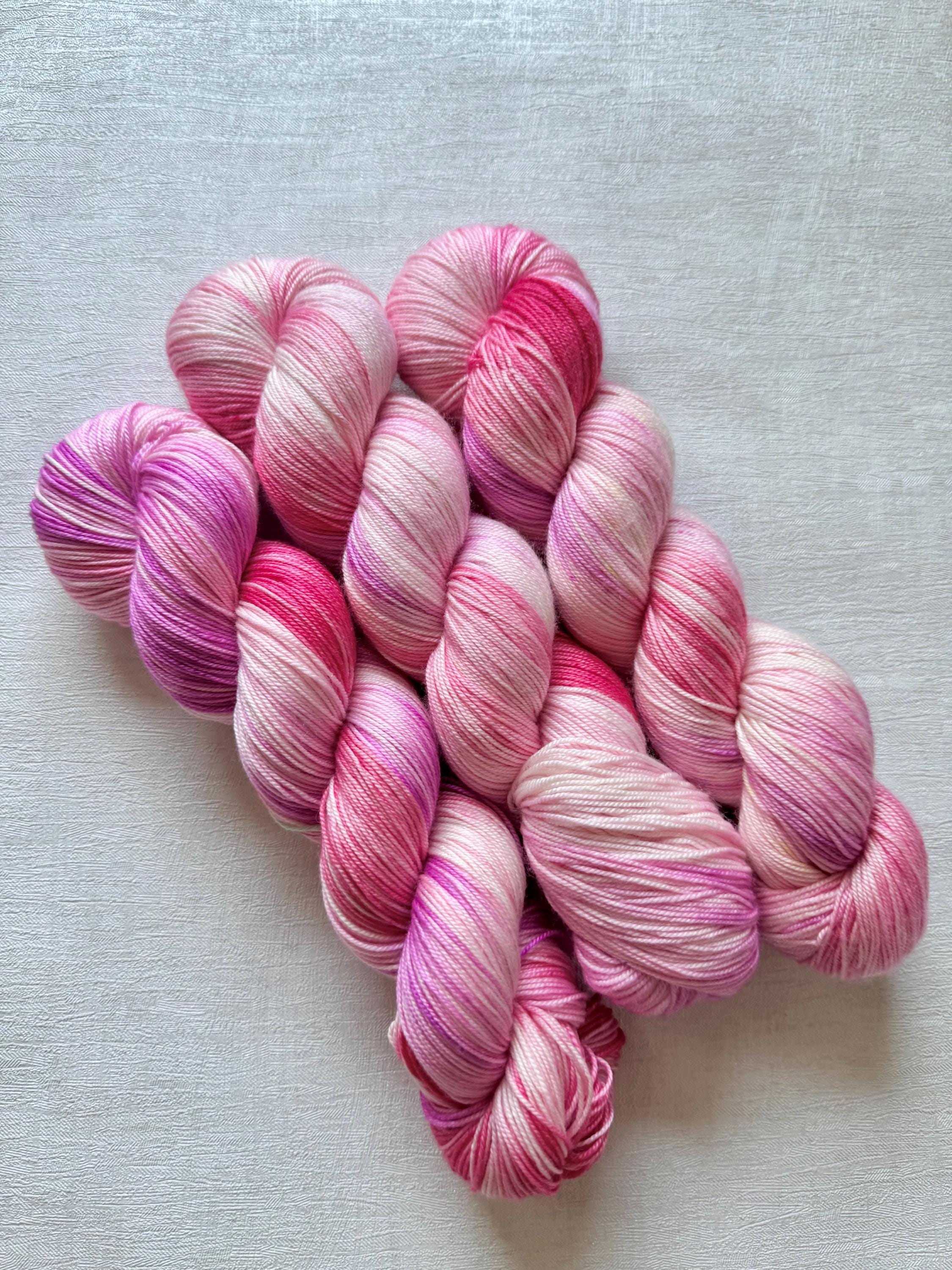 Handgefärbte Wolle Merino Seide Kaschmir 100g