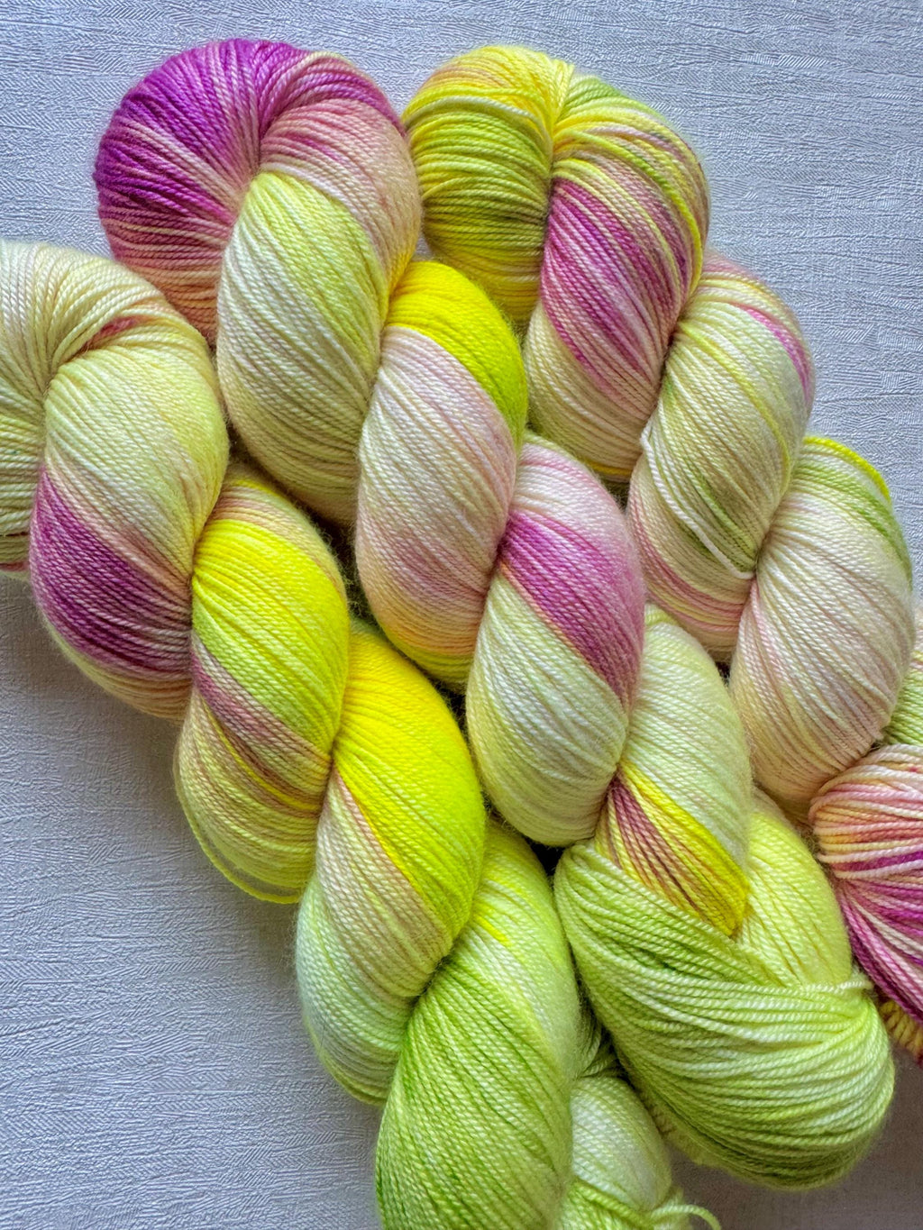 Handgefärbte Wolle Merino Seide Kaschmir 100g