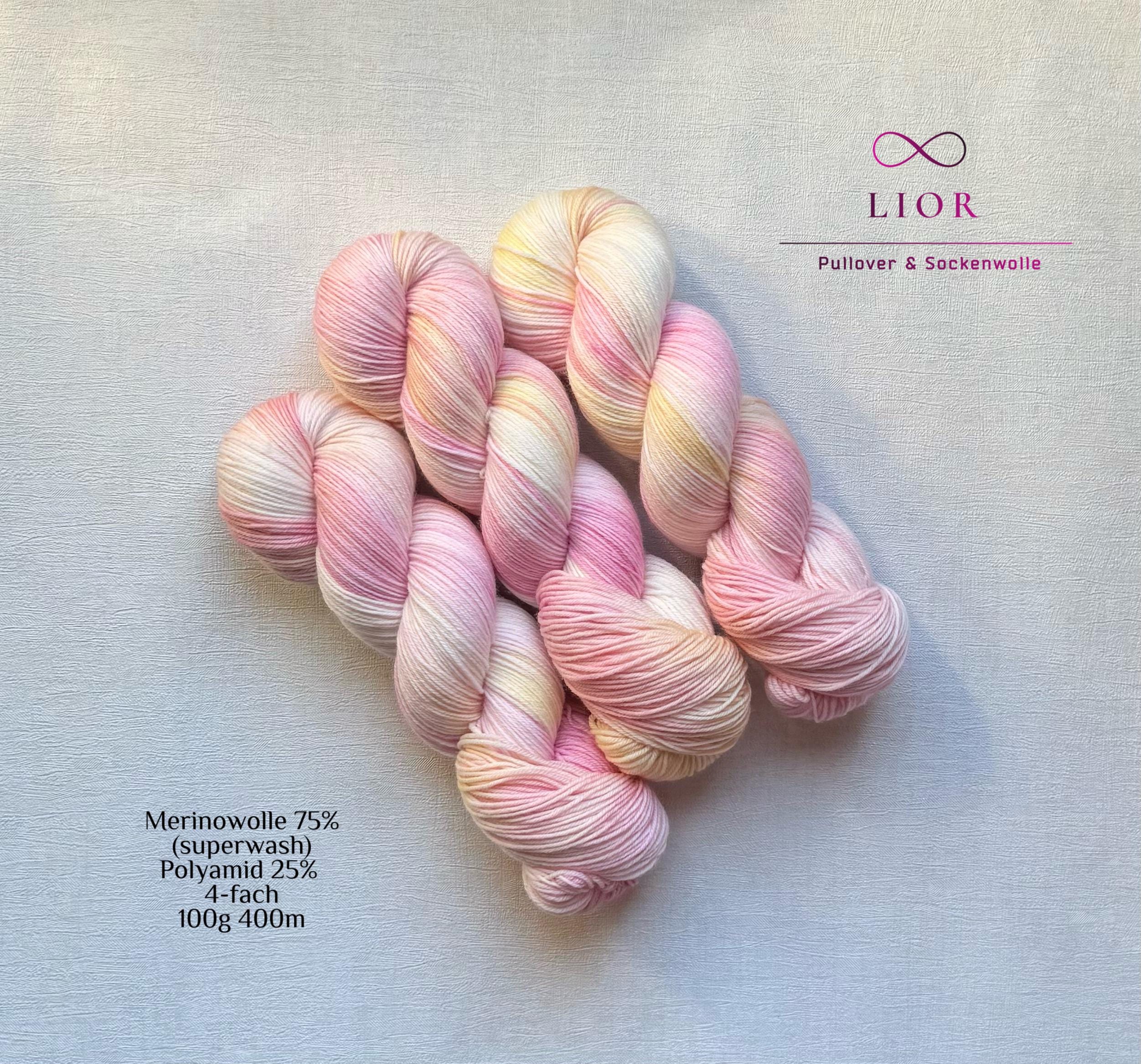 Handgefärbte Merino Sockenwolle 100g, 4-fach | Hand Dyed Merino Sock Yarn | Fingering Weight Yarn