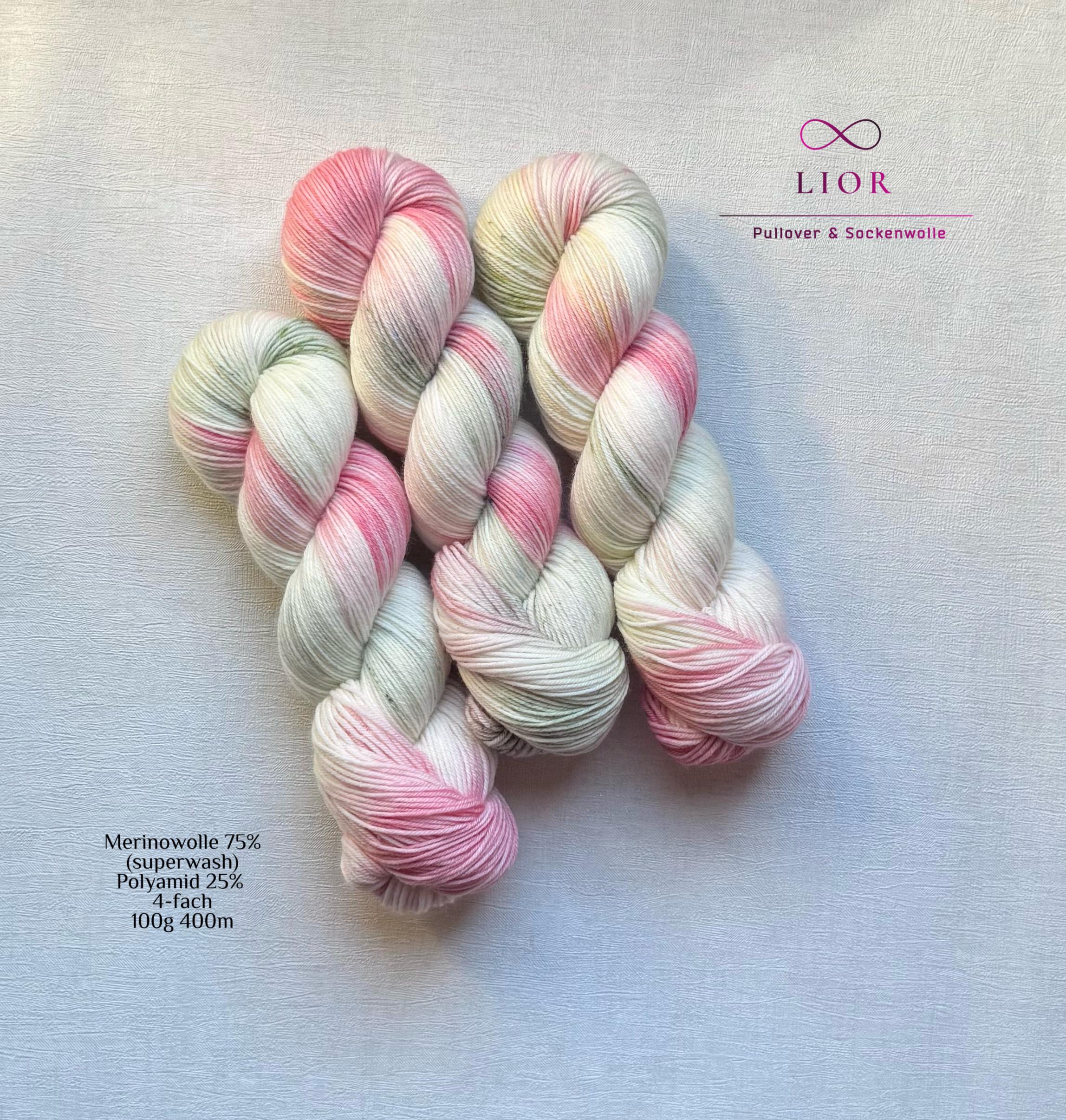 Handgefärbte Merino Sockenwolle 100g, 4-fach | Hand Dyed Merino Sock Yarn | Fingering Weight Yarn