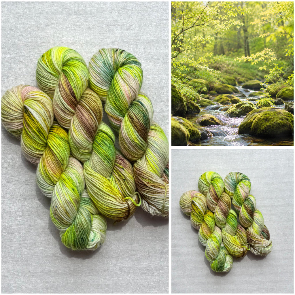 Handgefärbte Merino Sockenwolle 100g, 6-fach | Hand Dyed Merino Sock Yarn | Fingering Weight Yarn