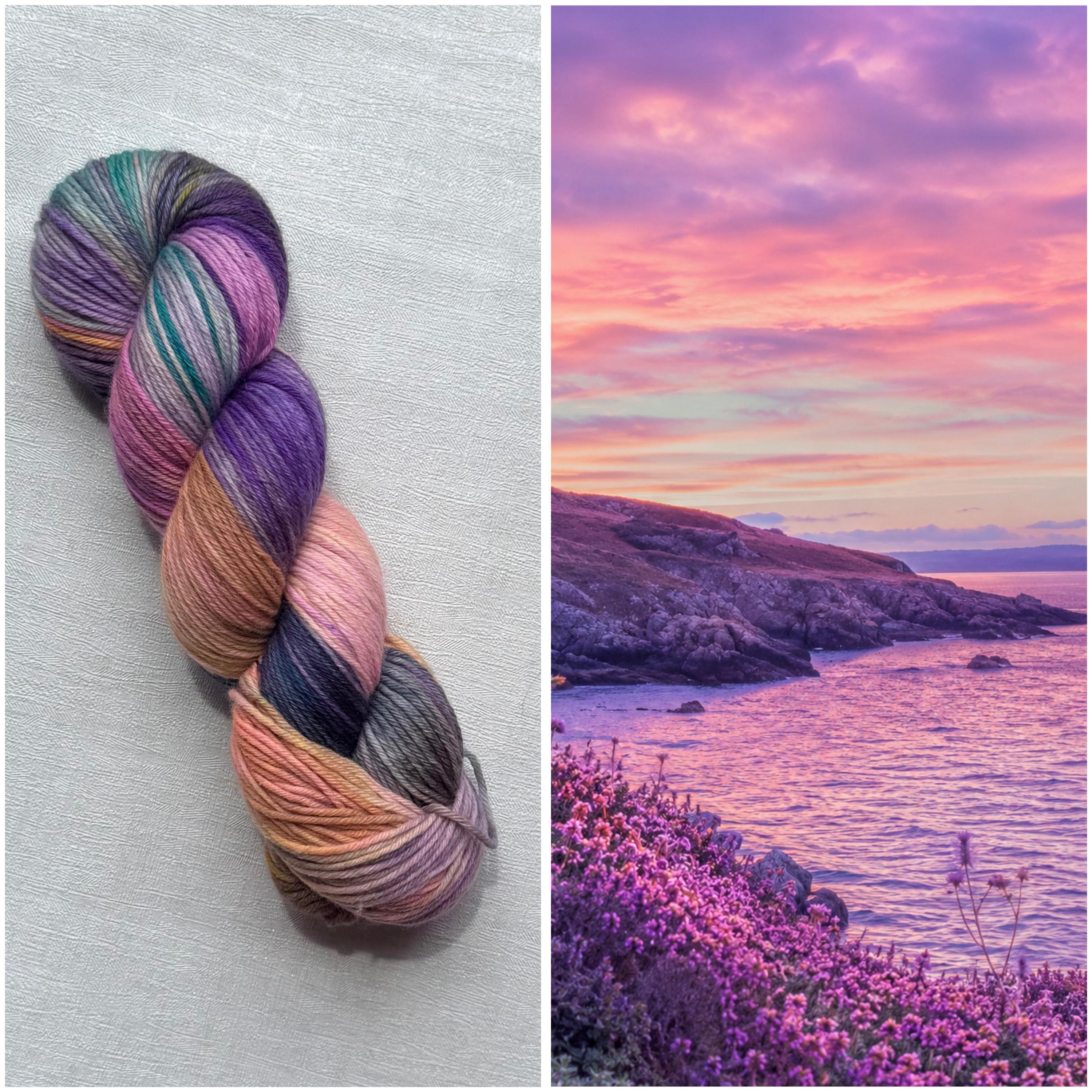 Handgefärbte Merino Sockenwolle 100g, 6-fach | Hand Dyed Merino Sock Yarn | Fingering Weight Yarn